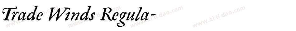 Trade Winds Regula字体转换